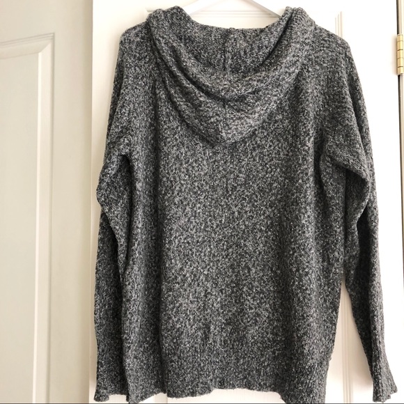 Grey Marled Hooded Sweater - Picture 14 of 15